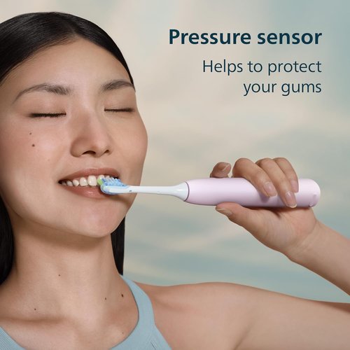 Philips Sonicare Electric Toothbrush - Pressure Sensor, 6 Brushing Settings, Light Pink | HX7132/03