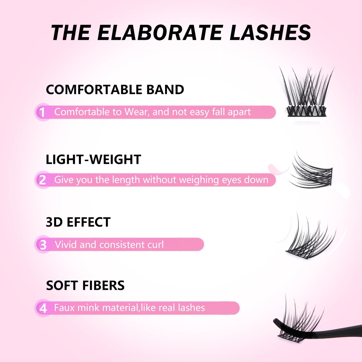 GAQQI Lash Clusters Kit, DIY Lash Extension Kit 120PCS Cluster Lashes C Curl, Wispy Eyelash Clusters 10-16MM with Lash Bond and Seal,Lash Remover and Lash Applicator (GQ03-KIT)