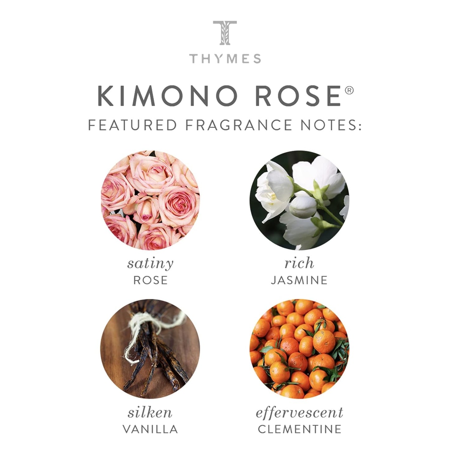 Thymes Moisturizing Hand Wash Soap - Luxurious Glycerin Formula with Noni Fruit - Kimono Rose, 8.25 oz