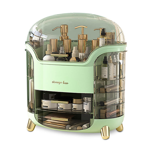 Omeily Upgrade Large Makeup Organizer Countertop Vanity Case Skin Care Cosmetic Storage Box Bathroom Counter Perfume Skincare Organizers Make Up Caddy Gift for Women Girls Clear Design Easy Visibility