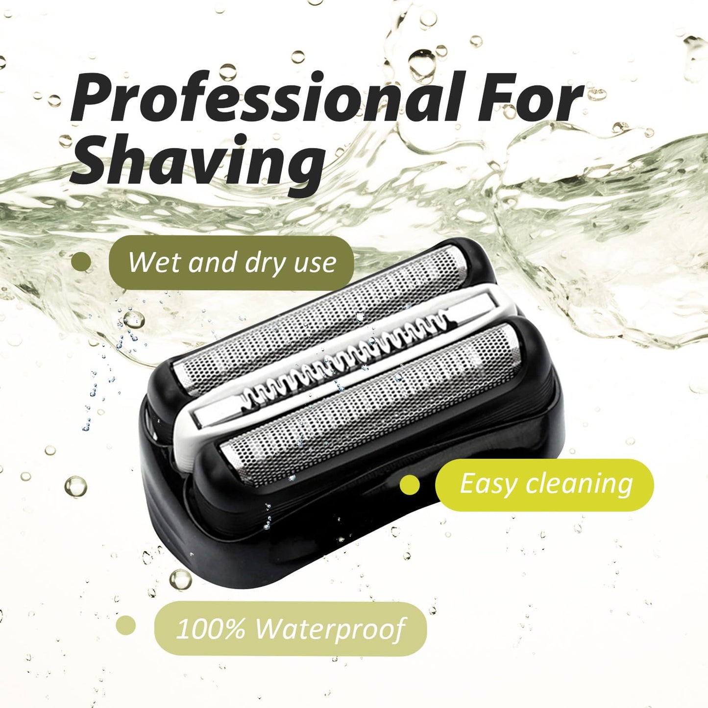Skiennix Electric Shaver Replacement Heads - 2-Pack Compatible with S3 Foil & Cutter Razor | Fits 3040s, 3010s, 310s, 3000s, 3050cc, 3080s, 390cc