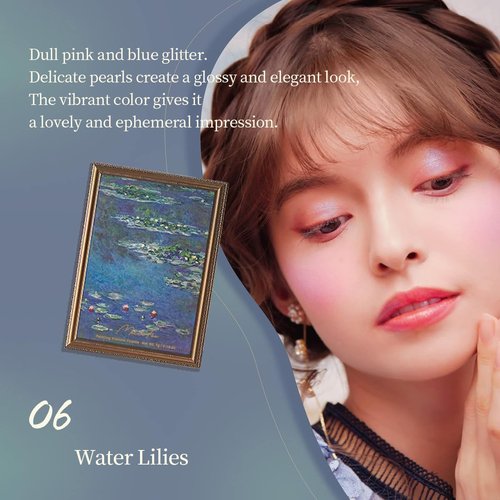 MilleFee Eyeshadow Palette - Water Lilies (06) | Cool Deep, Cruelty-Free Formula