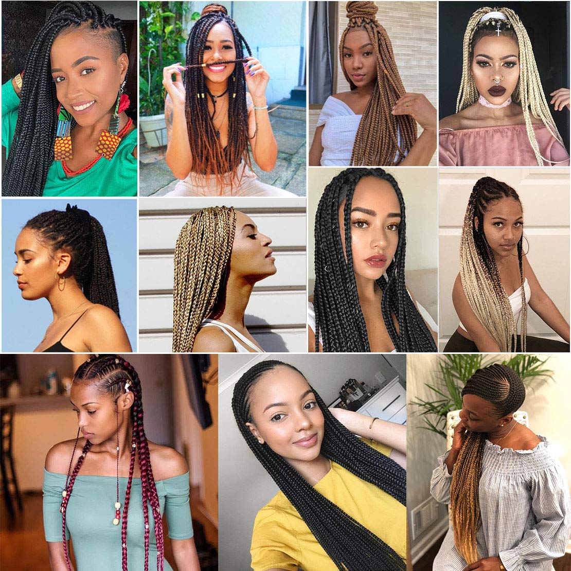 Pre Stretched Braiding Hair 26 Inch 8 Packs Professional Soft Yaki braiding Hair For Braids Hot Water Setting Synthetic Crochet Hair Extensions (26 Inch (Pack of 8), #4)