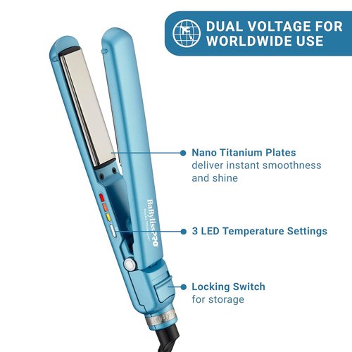 BaBylissPRO® Nano Titanium™ Compact Tools - Versatile Hair Styling Set | Deep Waver, Dryer & Brush