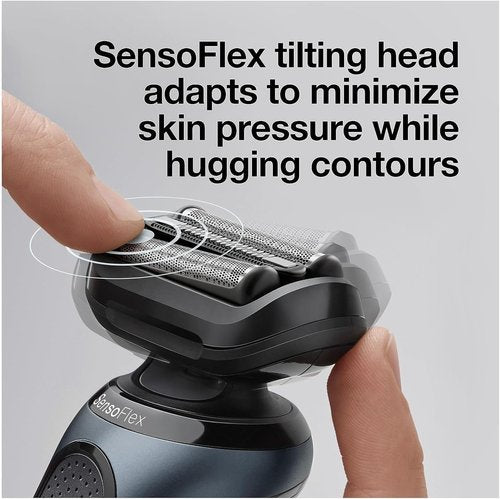 Braun Series 6 Electric Razor for Men - Wet & Dry Rechargeable Foil Shaver with Travel Case & Trimmer - Black