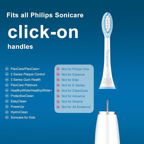 Philips Sonicare Replacement Toothbrush Heads - Compatible with 2 Series, 3 Series, DiamondClean | 8-Pack for Optimal Gum Health