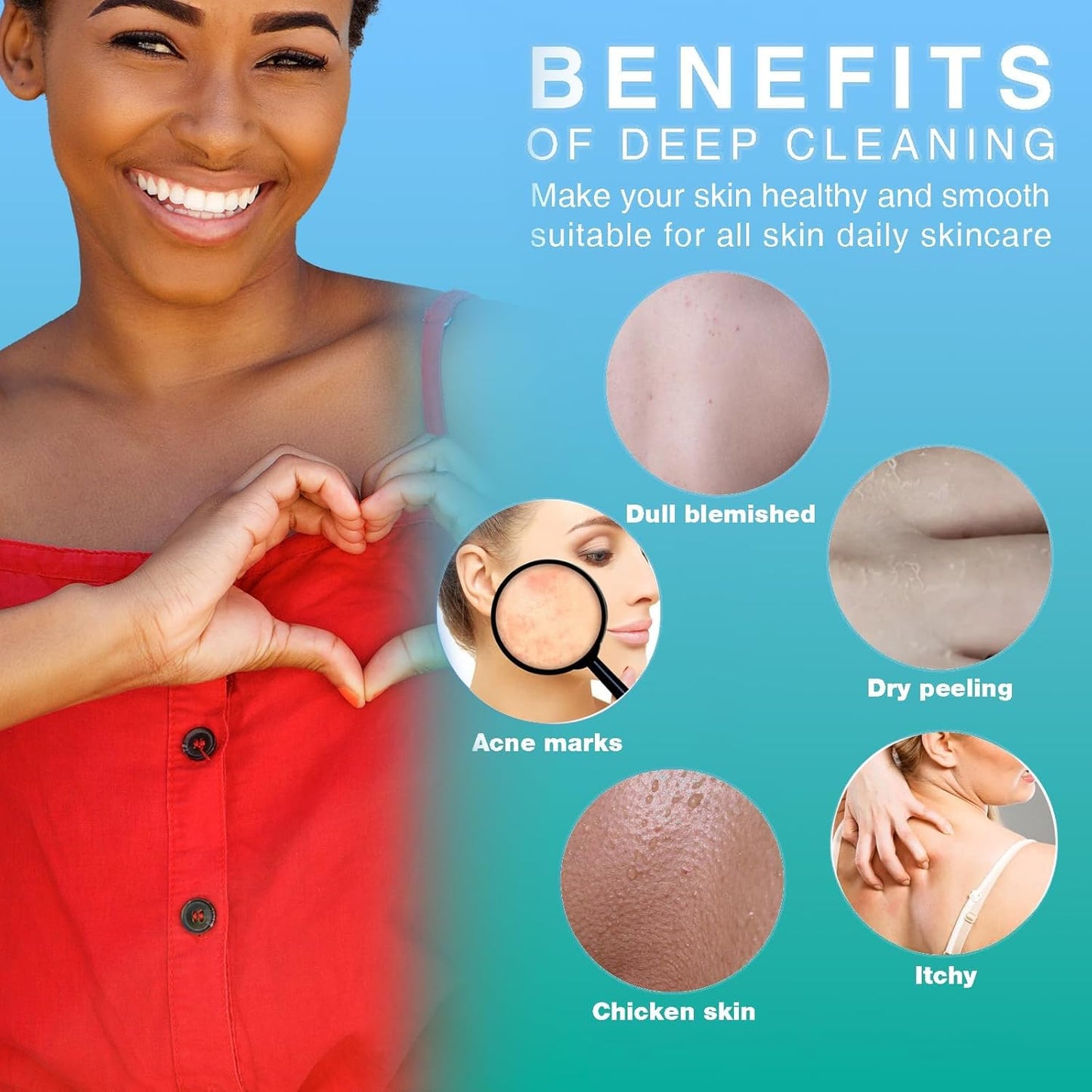 UJFQBH African Net Sponge Set - 6 Exfoliating Bath Sponges for Smoother Skin | Purple & Orange