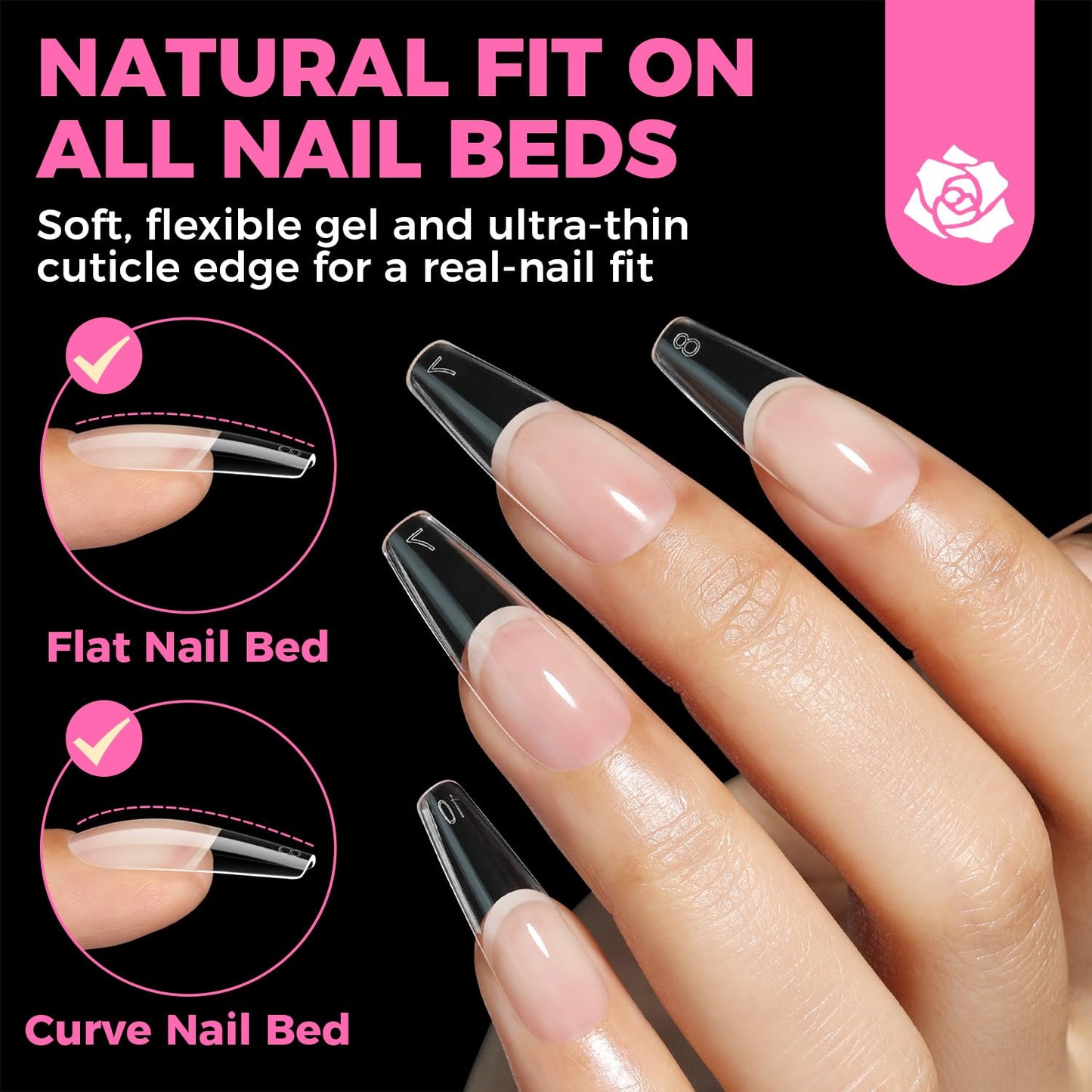 UNA GELLA Gel Nail Glue, Solid Nails Gl ue Gel 40g Lamp Curing Needed Soak Off G LUE Strong Nail G LUE G el for Acrylic Fake Nails Tips Extension Press On Nails for Gelly Tips
