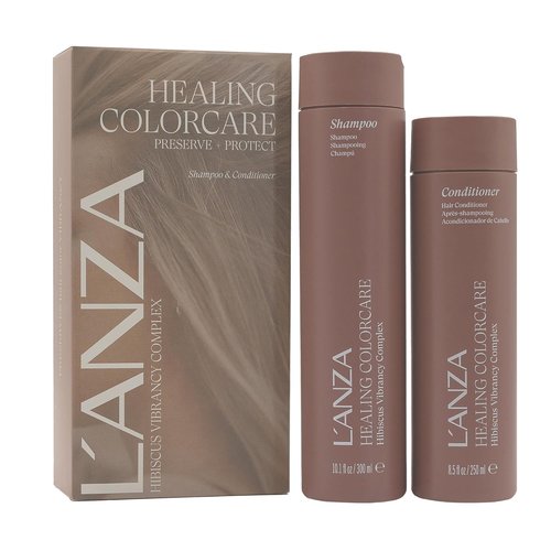L'ANZA Healing Colorcare Shampoo & Conditioner Set - Color-Safe Repair for Dry, Damaged Hair | Moisturizes & Adds Shine