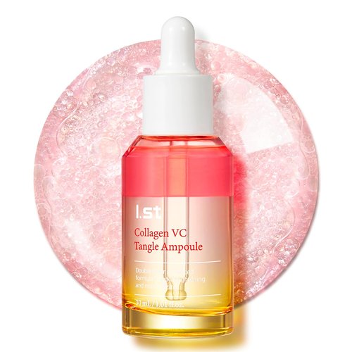 I.st Collagen VC Bounce Ampoule - Korean Vitamin C Face Serum for Hydration | 1.01 Fl Oz