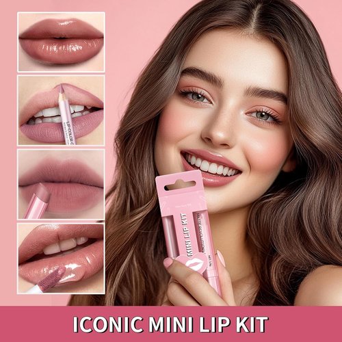Matte Liquid Lipstick Set by [Brand Name] - Long Lasting Hydrating Lip Stain & Liner | 3PCS Waterproof Makeup