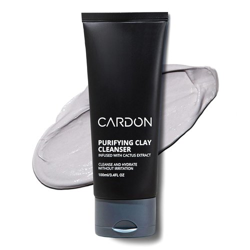 Cardon Men's Clay Face Wash - Deep Pore Cleaning for Oily, Acne-Prone Skin | 4X Better Than Charcoal (1 CT)