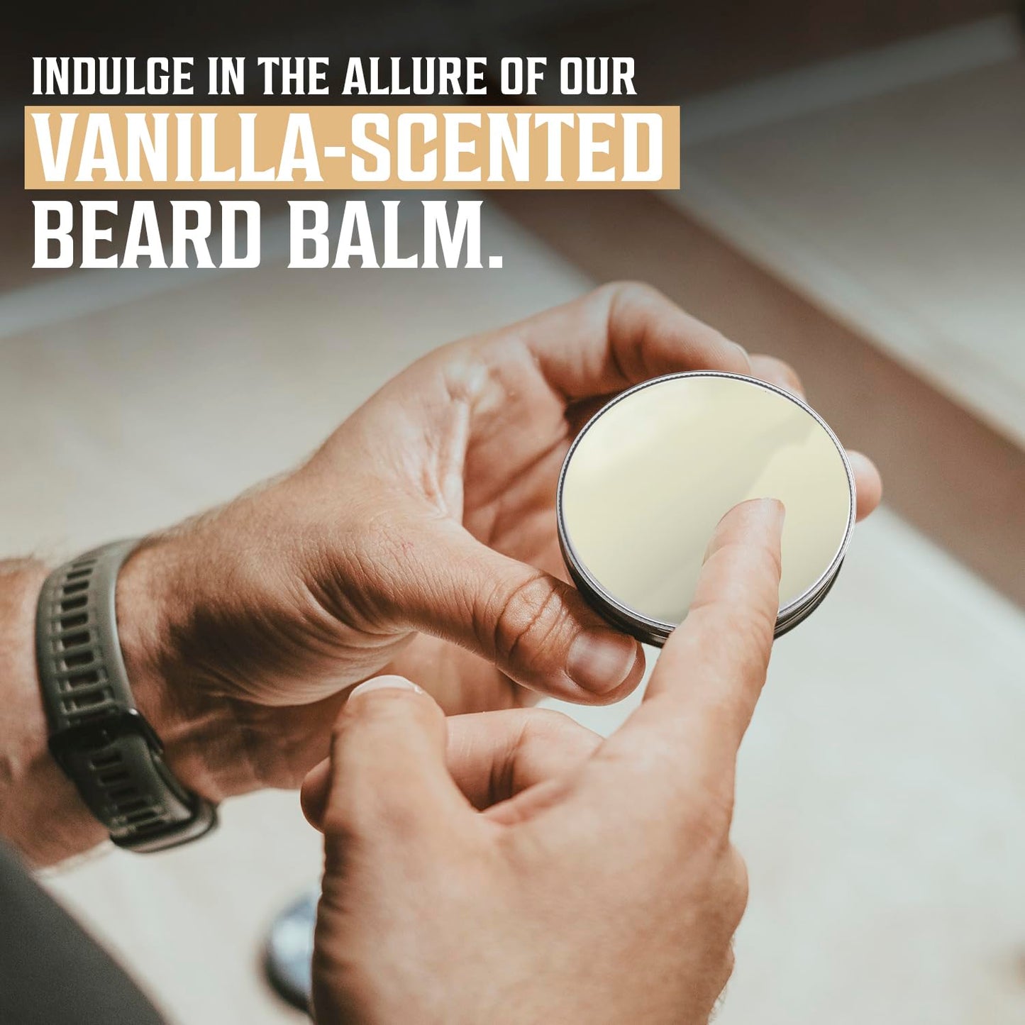 Viking Revolution Spiced Vanilla Beard Balm - Nourishing Beard Butter with Argan & Jojoba Oils | 2oz