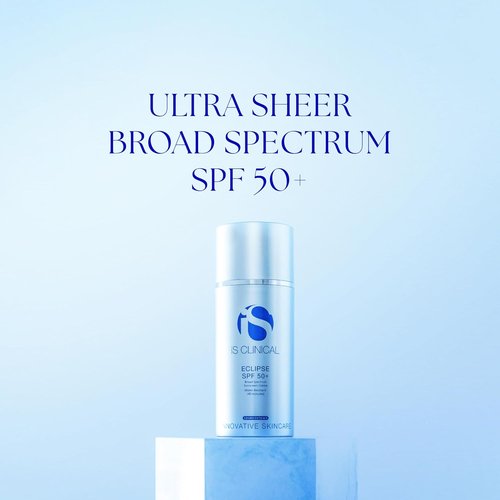 iS CLINICAL Eclipse SPF 50+ Sunscreen - Tinted Zinc Oxide Formula for Ultra Sheer, Non-Greasy Matte Finish