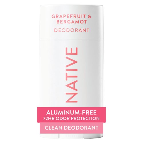 Native Deodorant Contains Naturally Derived Ingredients, 72 Hour Odor Control, Deodorant for Women and Men, Aluminum Free, Grapefruit & Bergamot 2.65oz