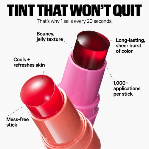 Milk Makeup Cooling Water Jelly Tint - Long-Lasting Sheer Lip & Cheek Stain with Vegan Collagen & Aloe