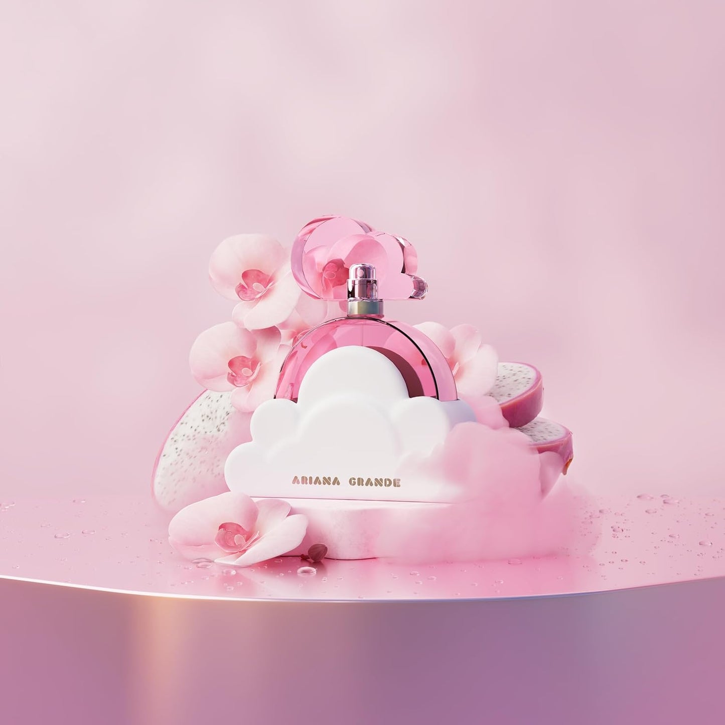 Ariana Grande Cloud Pink Eau de Parfum - Long-Lasting Gourmand Musk Fragrance with Dragon Fruit & Vanilla Orchid