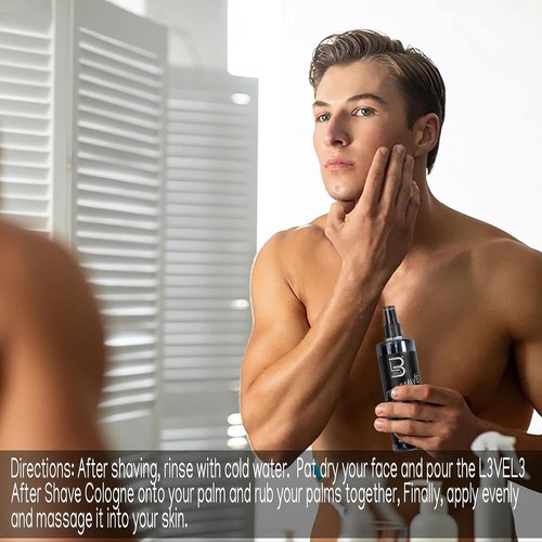 L3 Level 3 After Shave Spray Cologne - Moisturizing Formula for Soft, Refreshing Skin - Rose, Small