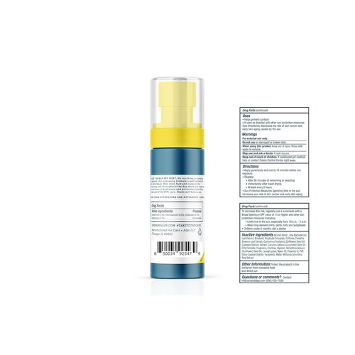 Oars + Alps Face & Scalp Sunscreen Spray Mist - SPF 35, Water & Sweat Resistant, Aloe Vera & Cucumber, 1.5oz