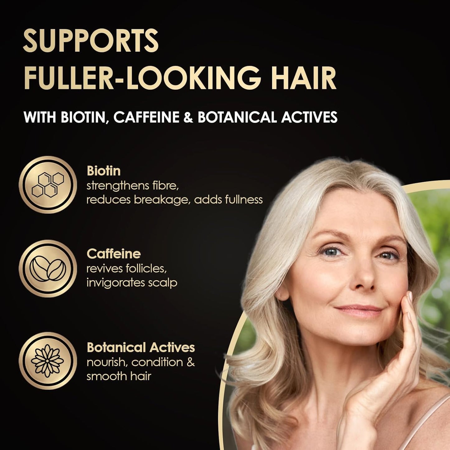 ThickTails Hair Growth Conditioner - Biotin & Caffeine Formula for Thinning Hair, 8.45 fl oz