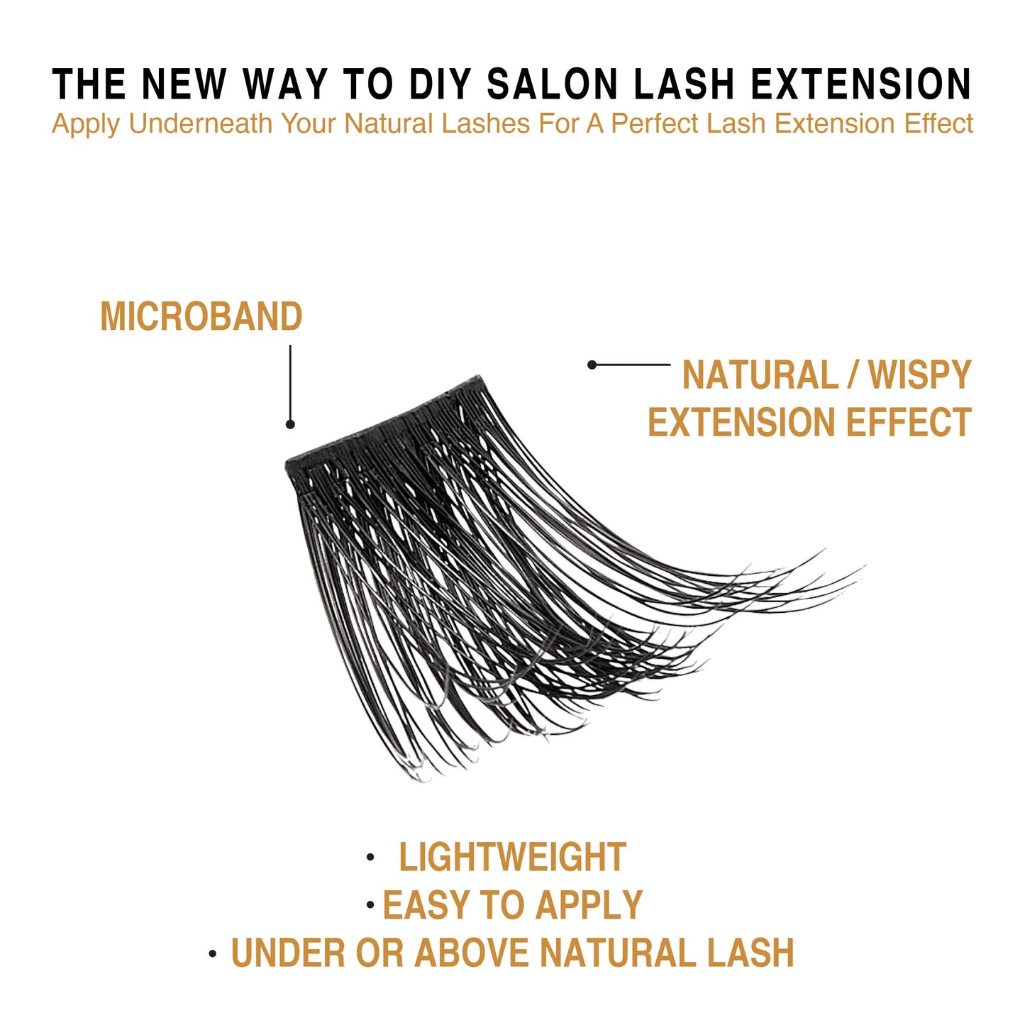 VLuxe Extended Collection: DIY Eyelash Extension 3D Extended - Featherlight Synthetic Reusable Artificial Eyelashes Multipack Lash Clusters