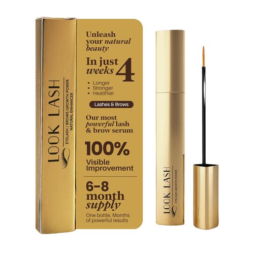 Look Lash Eyelash Enhancing Serum & Eyebrow Serum - Achieve Longer Lashes & Fuller Brows, 5.5 ml