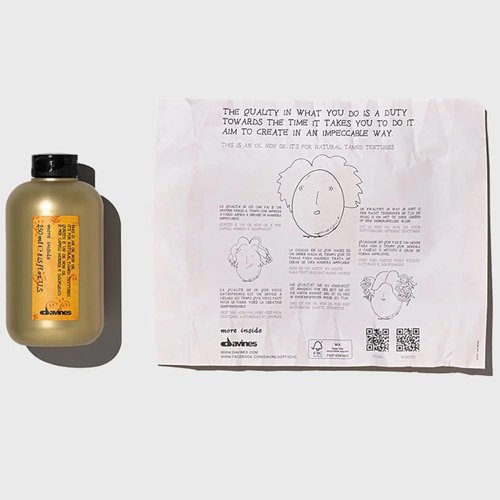 Davines This Is An Oil Non Oil - Anti-Frizz Hydrating Fluid for Natural Texture - 8.45 Fl Oz