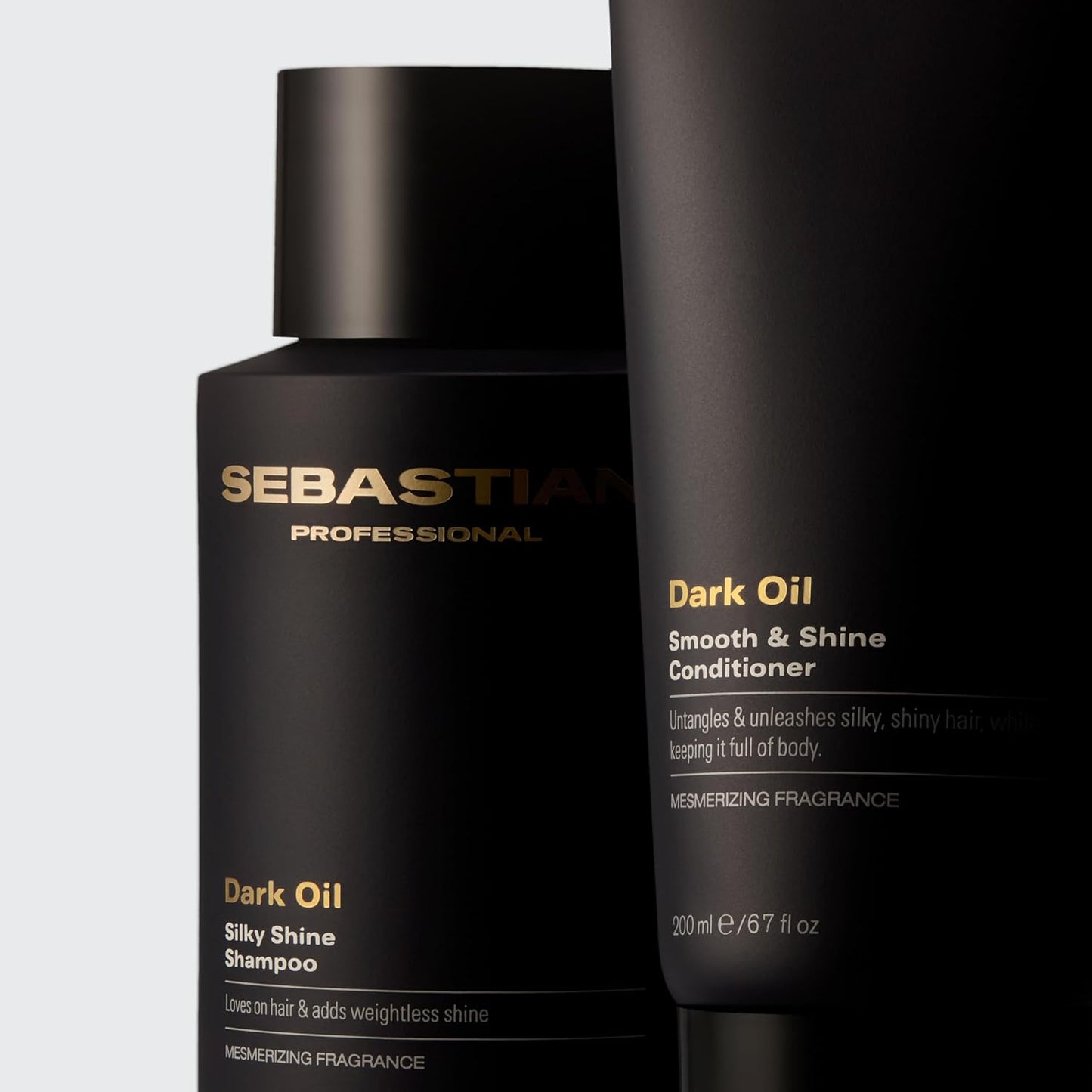 Sebastian Professional Dark Oil Lightweight Shampoo - Jojoba & Argan Oil Infusion | 33.8 Fl Oz