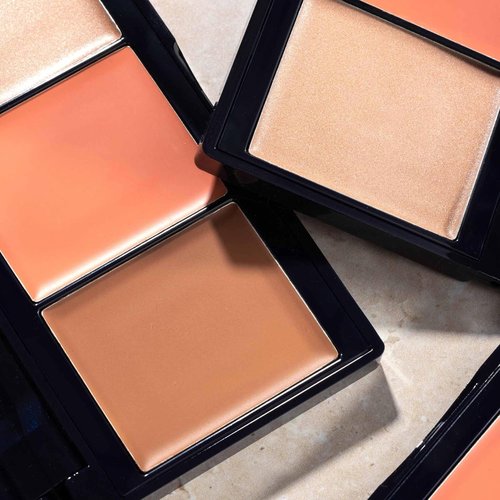 Lune+Aster Creamy Cheek Trio - Ultra-Blendable Bronzer, Blush & Highlighter Palette