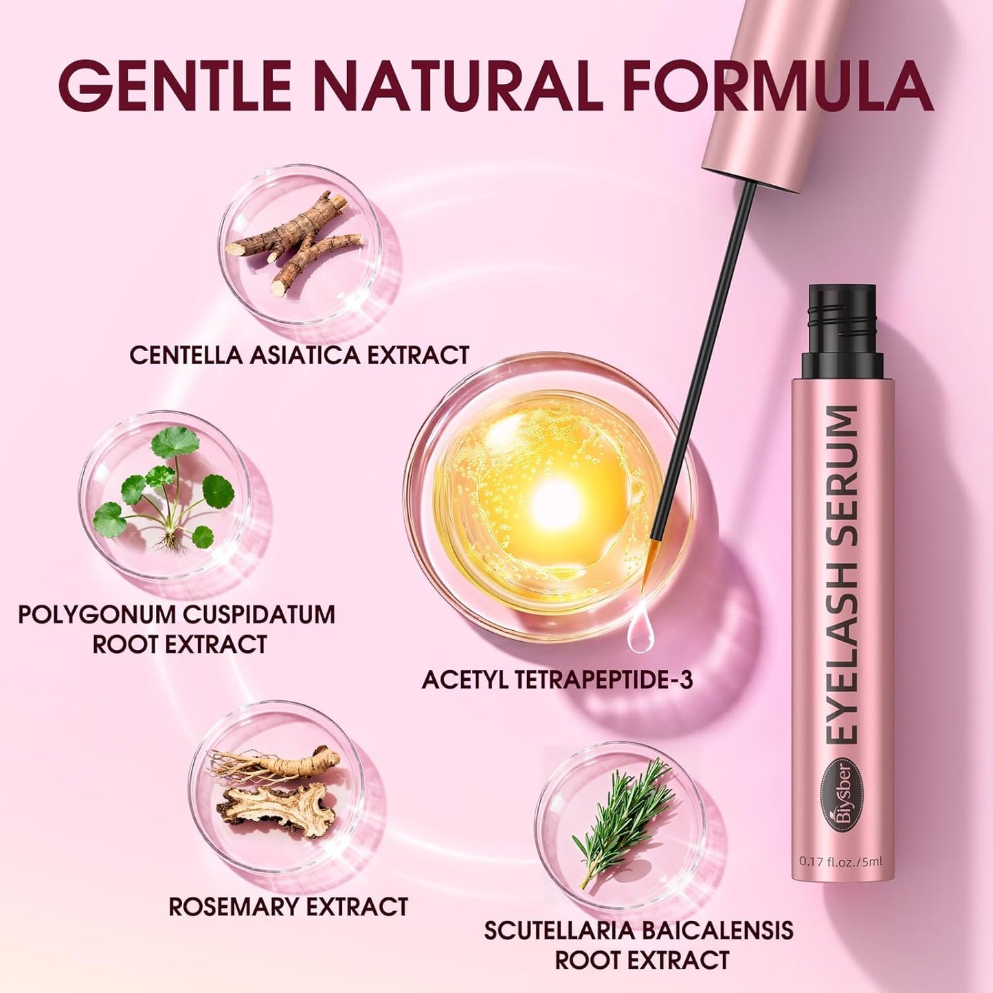 Skiennix Eyelash Growth Serum - Premium Formula for Longer, Fuller Lashes & Eyebrows | Gentle & Vegan