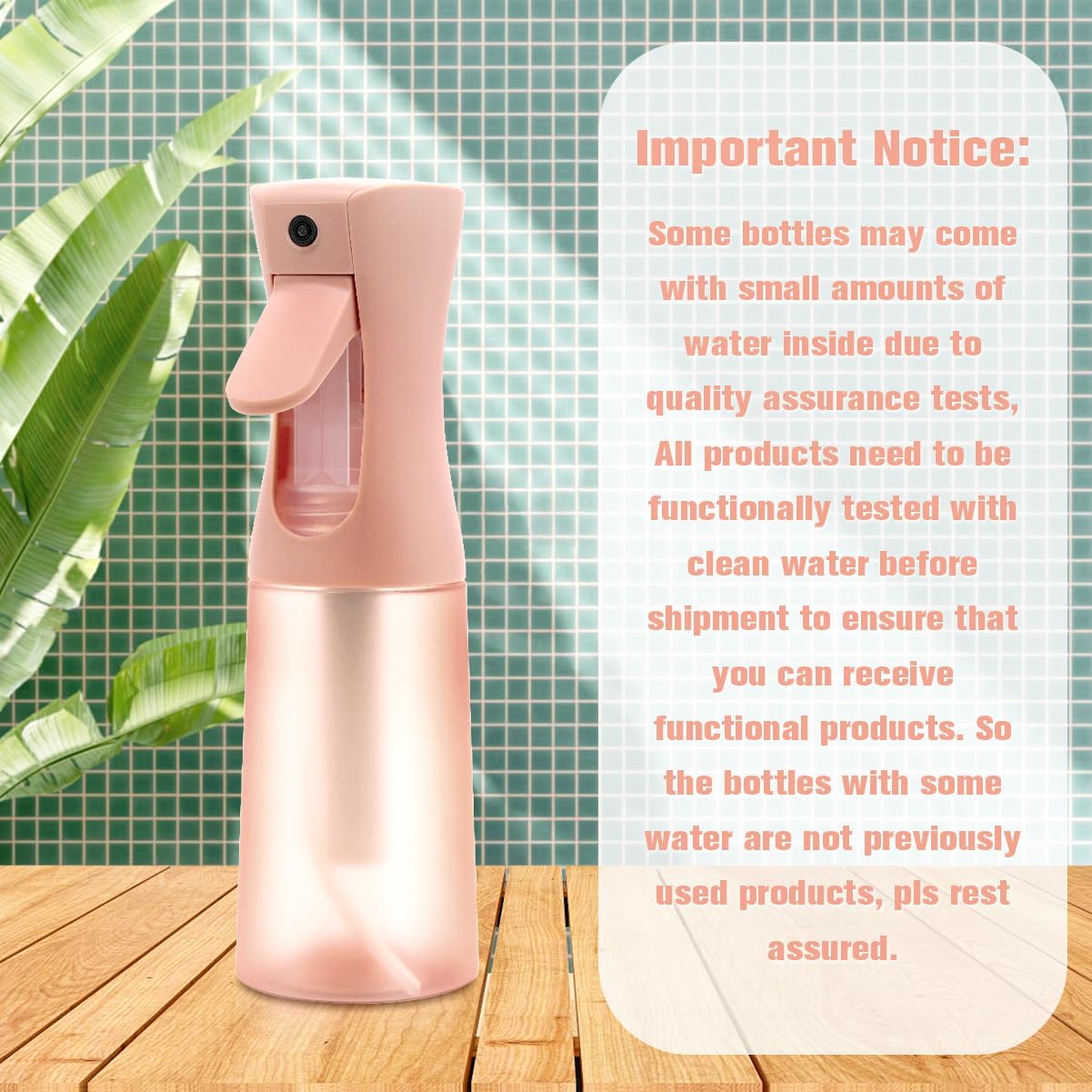 Skiennix Fine Mist Spray Bottle - Refillable Ultra-Fine Continuous Spray for Skincare & Plant Care