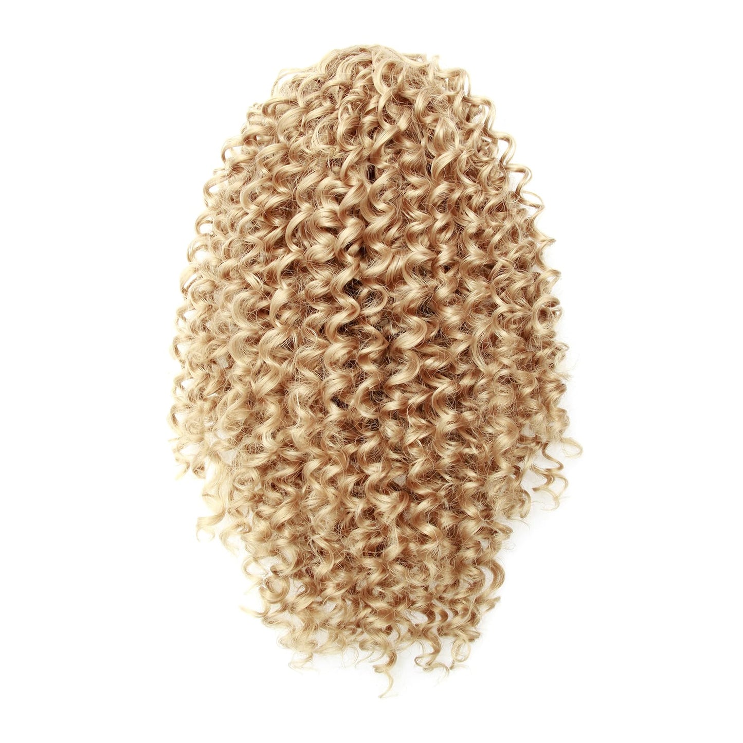 YXCHERISHAIR Ponytail Extension,Curly Wavy Ponytail Blonde Drawstring Ponytail Hair Extensions for Women Natural Wavy Synthetic Hairpiece for African Women Daily Use party(27#, 10inch)