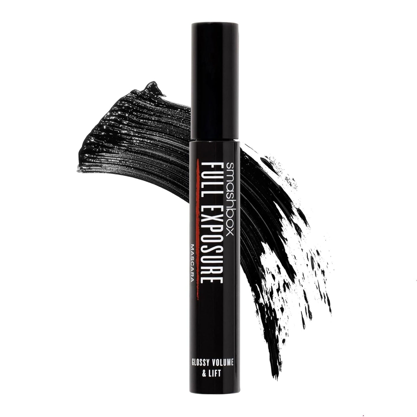 Smashbox Full Exposure Mascara - Intense Volume & Length for Defined Lashes | Large Tapered Brush, 0.38 Fl Oz