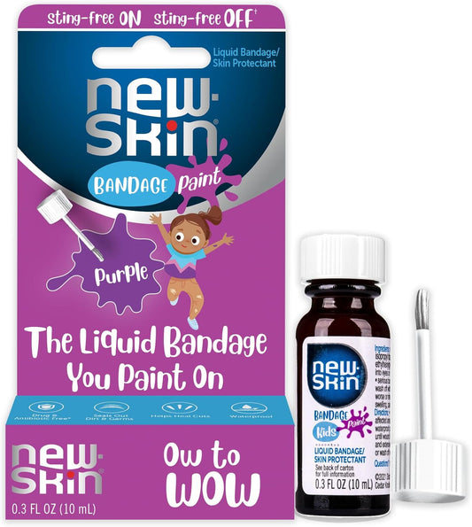 Skin Liquid Bandage Paint for Kids - Sting-Free, Water-Resistant First Aid Solution | 0.3 Ounce