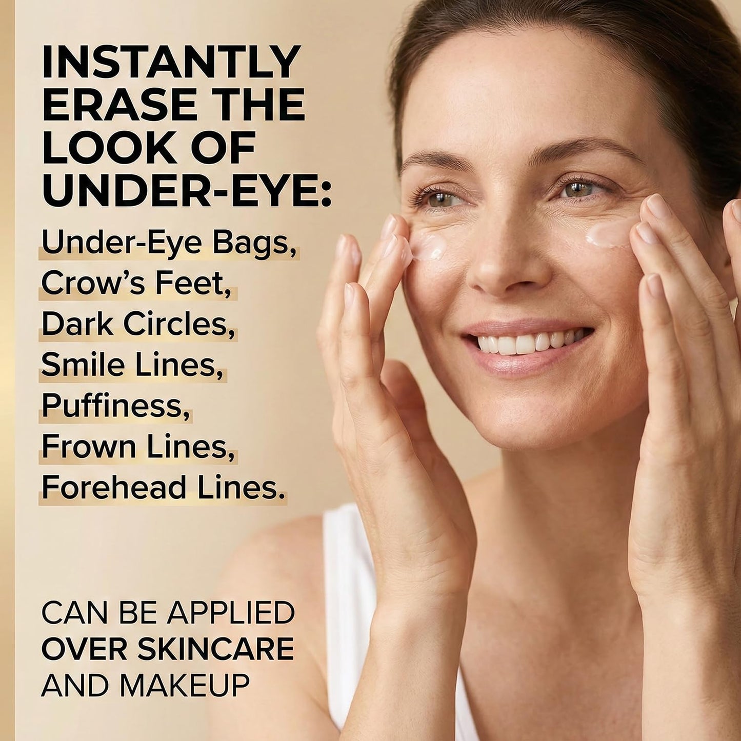 Skiennix Instant Eye Tightener Cream - Firming & Lifting Treatment for Dark Circles & Puffiness | 1 Fl Oz