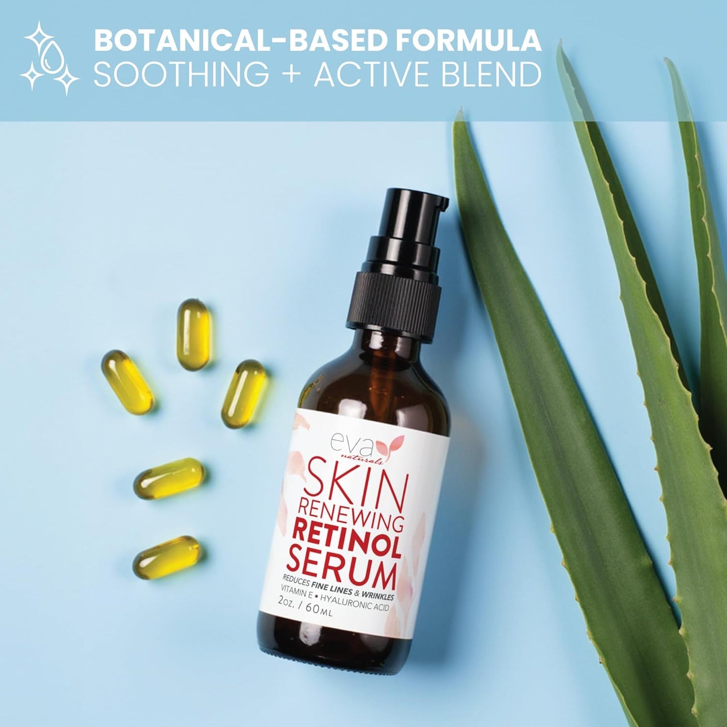 Skiennix Retinol Serum for Face - Lightweight Night Serum with Hyaluronic Acid for Radiant Skin - 2 oz