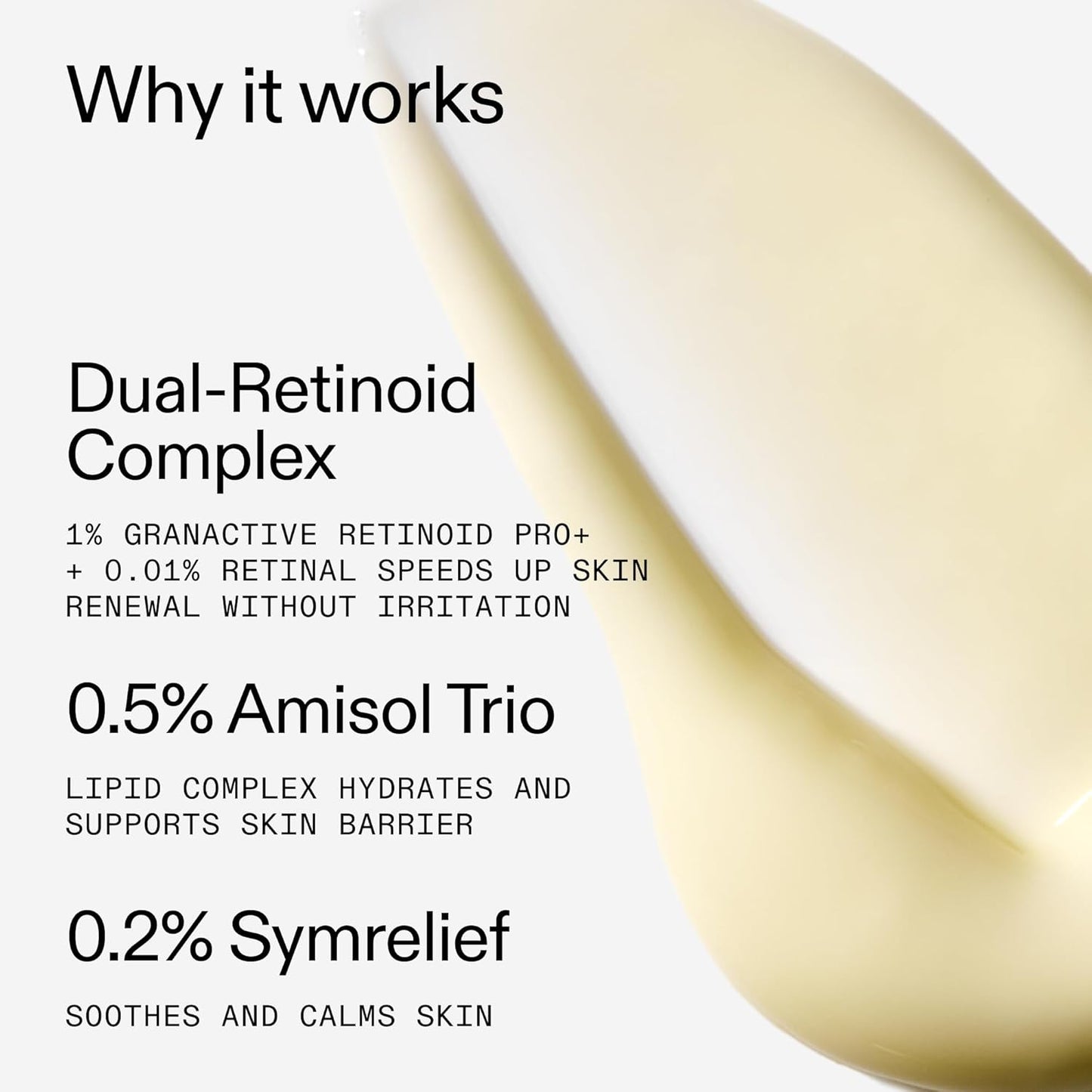 The INKEY List Dual Retinol Serum - Gentle Skin Renewal & Hydration | 1 Fl Oz, 0.5% Amisol Trio