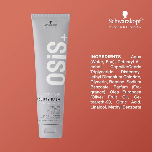 OSiS+ Bounty Balm - Nourishing Curl Cream for Frizz Control & Enhanced Natural Texture