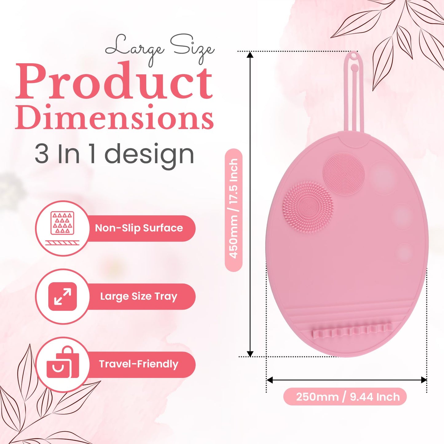 Makeup mat for vanity, vanity accessories,Vanity Mat, cover top protector, accessories women, microfabric cleaning cloth (Flamingo Pink)