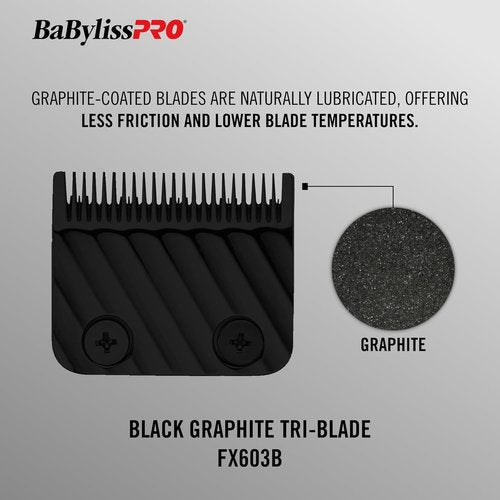 BaBylissPRO Tri-Blades Replacement Clipper Blades - Compatible with FX870, FX825, FX673 & More
