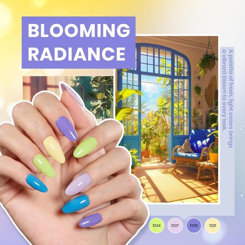 Beetles Gel Nail Polish Kit - 80 Pcs Color Enchantment with UV Light | 55 Colors, Base & Top Coat, DIY Nail Supplies for Home Salon Gift