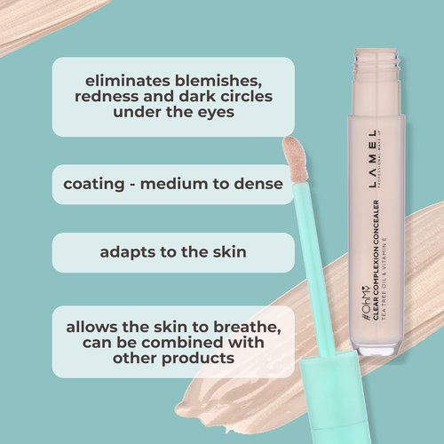 LAMEL OH My Clear Face Concealer - Moisturizing & Waterproof Formula with Vitamin E - 0.23 fl. oz.