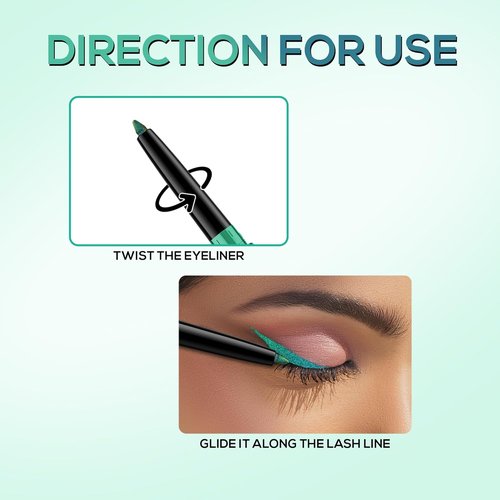 Renee Holographic Eyeliner - Smudge-Proof, Long-Lasting, Easy Glide Formula | Intense Color, 06 Mercury