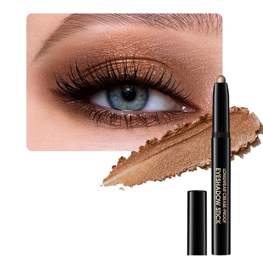 Skiennix Matte Cream Eyeshadow Stick - Waterproof, Long-Lasting, High Pigment | 1 Caramel