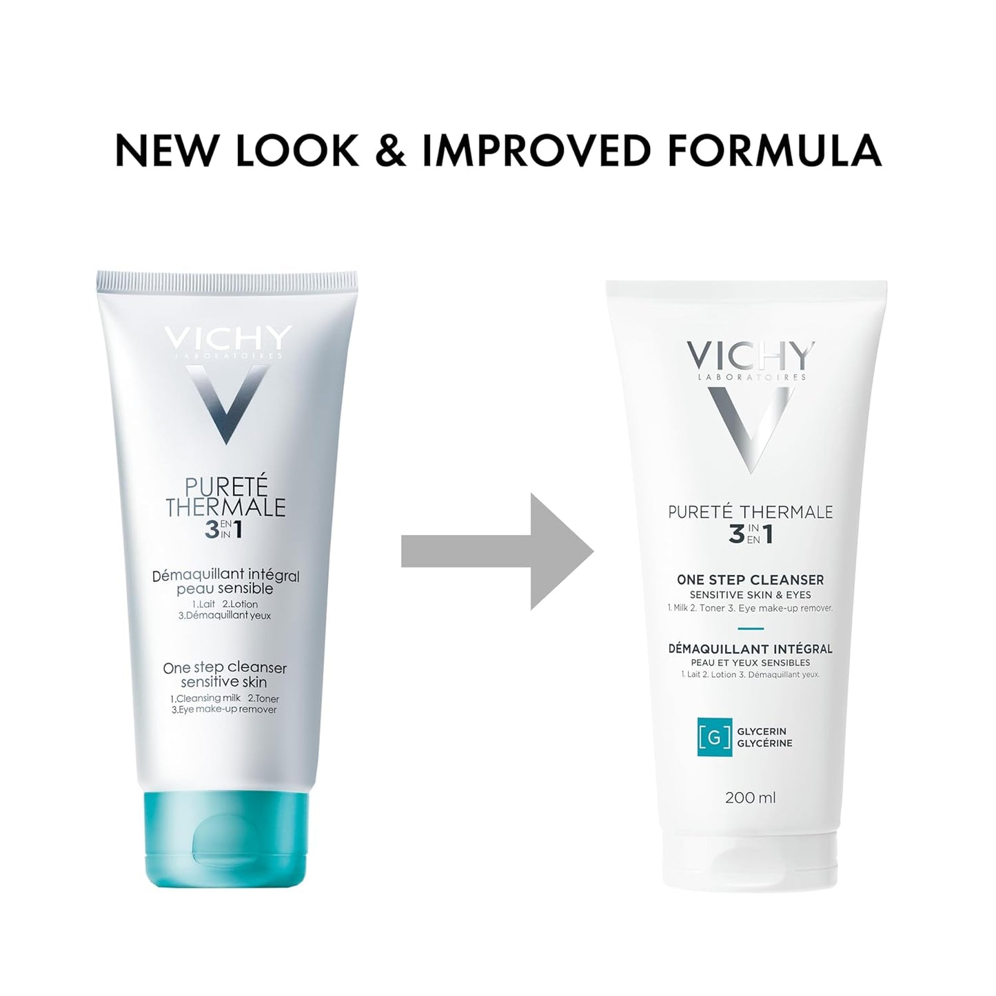 Vichy Pureté Thermale Cleanser - Gentle One Step Formula for Sensitive Skin | 6.7 oz