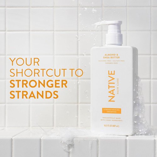 Native Shampoo and Conditioner - Naturally Derived, Sulfate & Dye Free | Almond & Shea Butter, 16.5 fl oz Each (2 Pack)