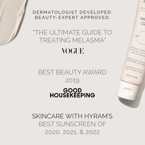 MDSolarSciences Mineral Crème SPF 50 Sunscreen for Face - Water-Resistant, Broad Spectrum UV Protection | Smooth Matte Finish