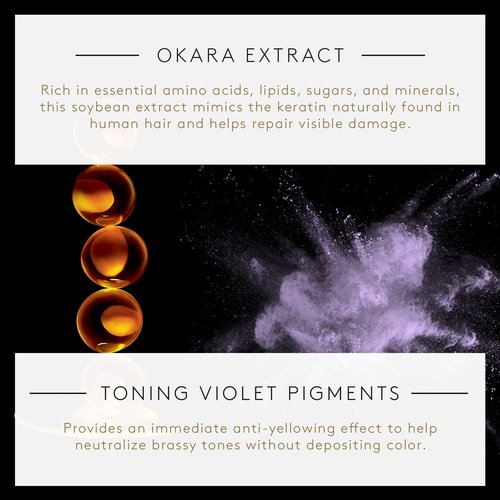 Rene Furterer OKARA SILVER Toning Conditioner - Purple Conditioner for Blonde, Grey & Silver Hair - Gentle Formula