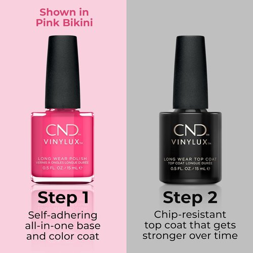 CND Vinylux Pink Nail Polish - Gel-Like Shine & Chip Resistant | 0.5 Fl Oz