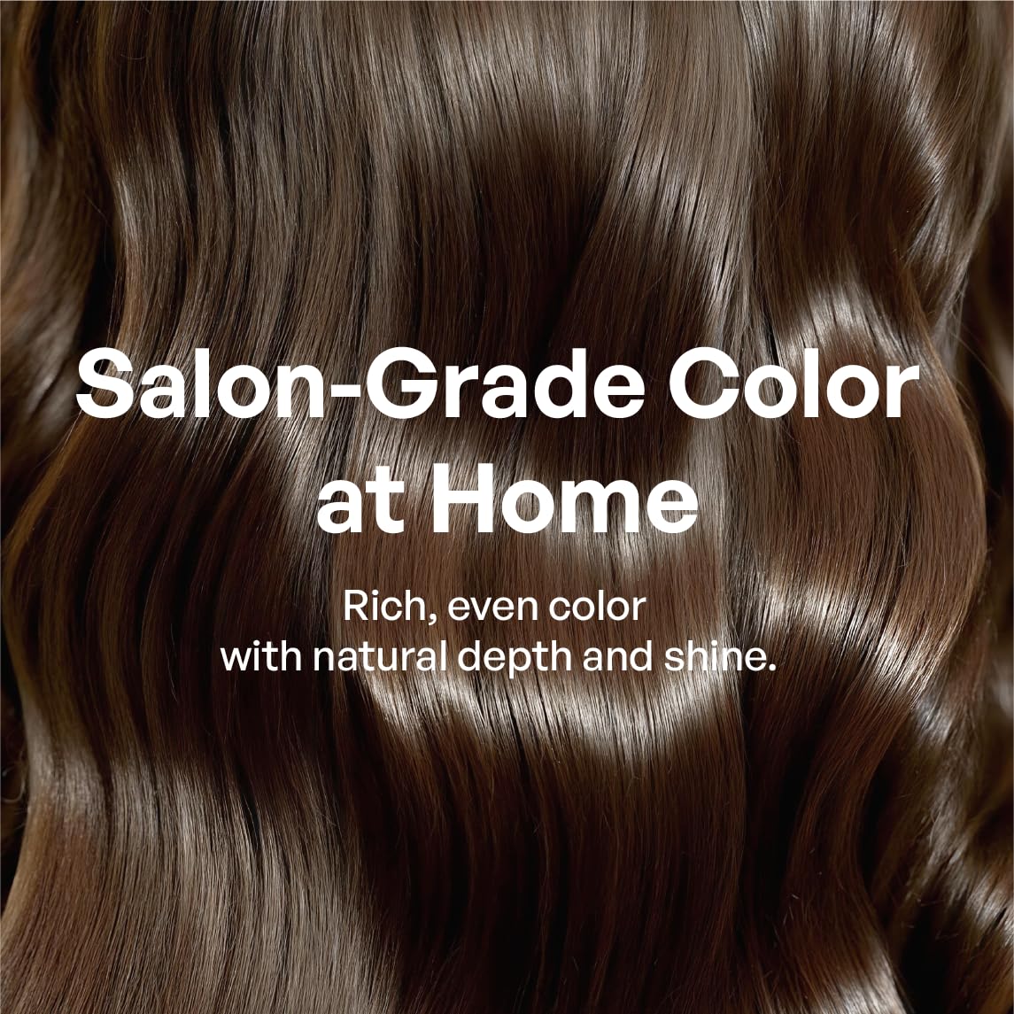 Skiennix Professional Hair Dye - 100% Gray Coverage | Hypoallergenic & Anti-Fading | At-Home Kit (5N Cashmere Mocha)